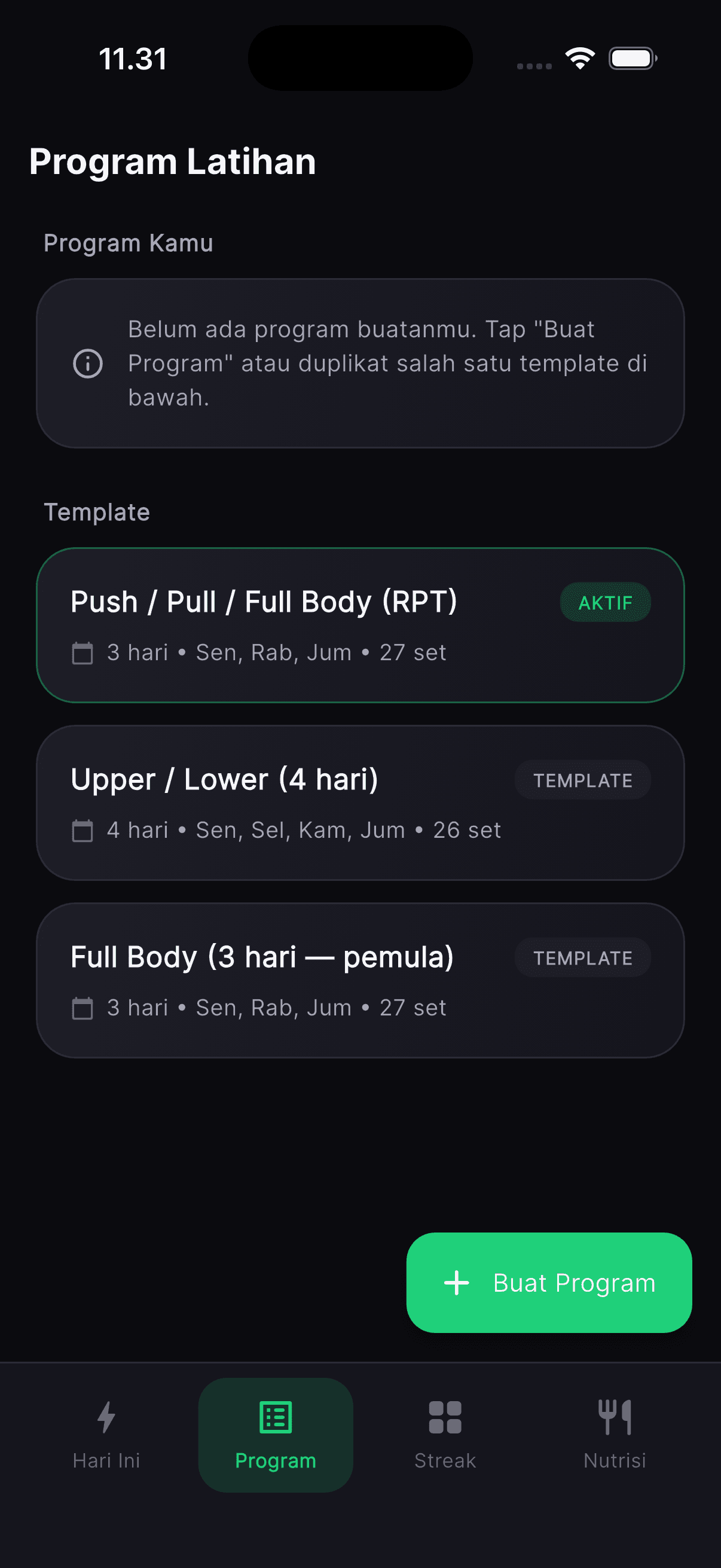 RepPilot — Program
